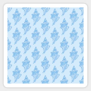 Underwater pattern #2 blue Sticker